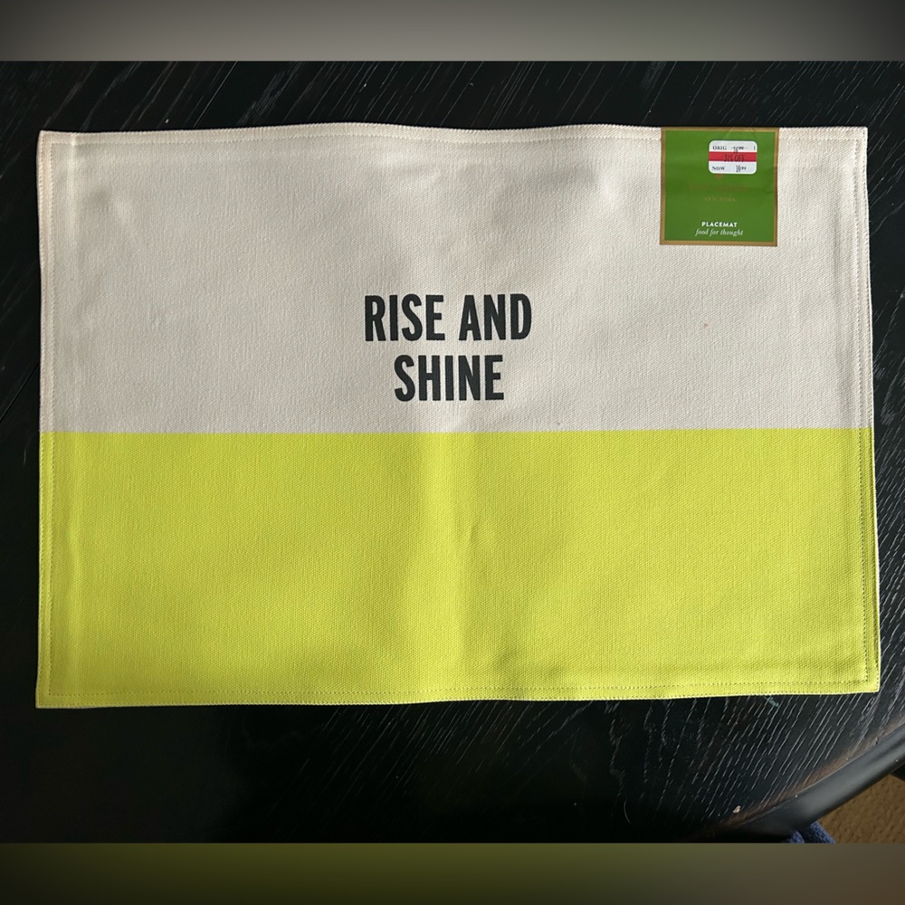 kate spade Yellow and White placemats. I have 3. $25 for all 3.